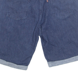 LEVI'S Turn Up Womens Denim Shorts Blue Relaxed L W34