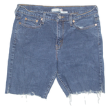 LEVI'S Cut Off 505 Womens Denim Shorts Blue Relaxed UK 10 W31