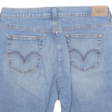 LEVI'S Turn Up 512 Womens Denim Shorts Blue Relaxed L W33