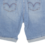 LEVI'S Turn Up 512 Womens Denim Shorts Blue Relaxed L W33