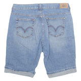 LEVI'S Turn Up 512 Womens Denim Shorts Blue Relaxed L W33