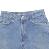 LEVI'S Cut Off 550 Womens Denim Shorts Blue Relaxed M W29