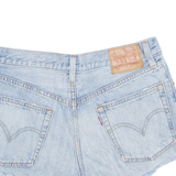 LEVI'S Cut Off 501 Womens Denim Shorts Blue Relaxed XS W28