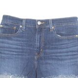 LEVI'S Cut Off High Rise Womens Denim Shorts Blue Relaxed M W30