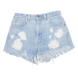 LEVI'S Cut Off 634 Womens Denim Shorts Blue Relaxed M W29
