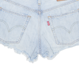 LEVI'S Cut Off 501 Womens Denim Shorts Blue Relaxed XS W25