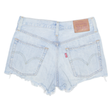 LEVI'S Cut Off 501 Womens Denim Shorts Blue Relaxed XS W25