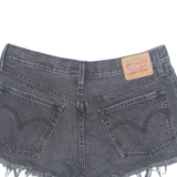 LEVI'S Cut Off 501 Womens Denim Shorts Black Relaxed M W32