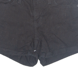 LEVI'S Turn Up Womens Denim Shorts Black Relaxed XS W26