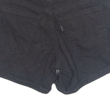 LEVI'S Turn Up Womens Denim Shorts Black Relaxed XS W26