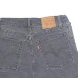 LEVI'S Turn Up Womens Denim Shorts Black Relaxed S W28