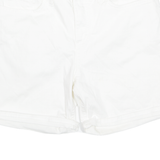 LEE Turn Up Womens Denim Shorts White Relaxed M W30
