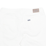 LEE Turn Up Womens Denim Shorts White Relaxed M W30