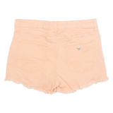 GUESS Cut Off Womens Denim Shorts Orange Relaxed M W32