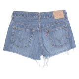 LEVI'S Nouveau Cut Off 577 Womens Denim Shorts Blue Relaxed M W30