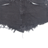 WRANGLER Cut Off Womens Denim Shorts Black Relaxed M W33
