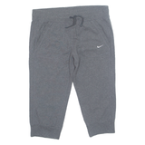 NIKE Sports Womens Casual Shorts Grey Relaxed M W32