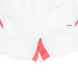 FILA Lined Mens Sports Shorts White Relaxed M W28