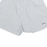 REEBOK Womens Sports Shorts Grey Relaxed UK 14 W28