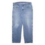 WRANGLER Mens Jeans Blue Regular Straight Stone Wash W38 L30