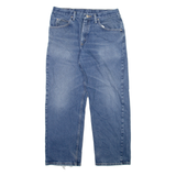 WRANGLER Mens Jeans Blue Regular Straight Stone Wash W34 L29