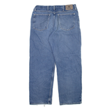WRANGLER Mens Jeans Blue Regular Straight Stone Wash W34 L29