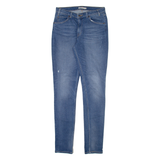 LEVI'S 721 Womens Jeans Blue Slim Skinny Stone Wash W30 L34