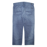 7 FOR ALL MANKIND Mens Jeans Blue Regular Straight Stone Wash W36 L27