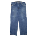 DICKIES Mens Jeans Blue Regular Straight Stone Wash W38 L34