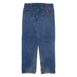 DICKIES Mens Jeans Blue Regular Straight Stone Wash W38 L34