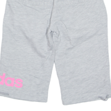 ADIDAS Womens Sports Shorts Grey Relaxed UK 8 W26
