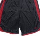 NIKE DRI FIT Mens Sports Shorts Black Relaxed L W30