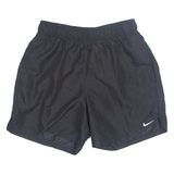 NIKE Mesh Lined Mens Swimming Shorts Black Relaxed XS W24