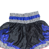 MAX SPORTS Fight Wear Mens Sports Shorts Blue Relaxed Crazy Pattern L W24
