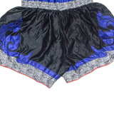 MAX SPORTS Fight Wear Mens Sports Shorts Blue Relaxed Crazy Pattern L W24