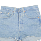 LEVI'S Cut Off 501 Womens Denim Shorts Blue XS W26