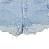 LEVI'S Cut Off 501 Womens Denim Shorts Blue XS W26