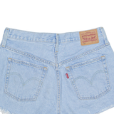 LEVI'S Cut Off 501 Womens Denim Shorts Blue M W30