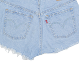 LEVI'S Cut Off 501 Womens Denim Shorts Blue M W30