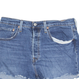 LEVI'S Cut Off 501 Womens Denim Shorts Blue M W31