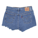 LEVI'S Cut Off 501 Womens Denim Shorts Blue M W31
