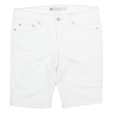 LEVI'S Bermuda Womens Denim Shorts White M W30