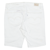 LEVI'S Bermuda Womens Denim Shorts White M W30