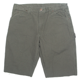 DICKIES Cut Off Carpenter Mens Workwear Shorts Grey M W34