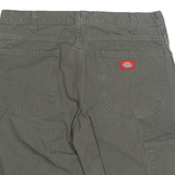 DICKIES Cut Off Carpenter Mens Workwear Shorts Grey M W34