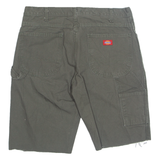 DICKIES Cut Off Carpenter Mens Workwear Shorts Grey M W34
