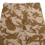 Mens Cargo Shorts Beige Relaxed Camouflage S W27