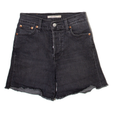 LEVI'S Womens Denim Shorts Grey XS W25