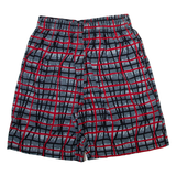 CAP FERRET Mens Casual Shorts Grey Relaxed Check L W26