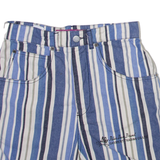 POLAR BEAR Mens Casual Shorts Blue Striped XS W26